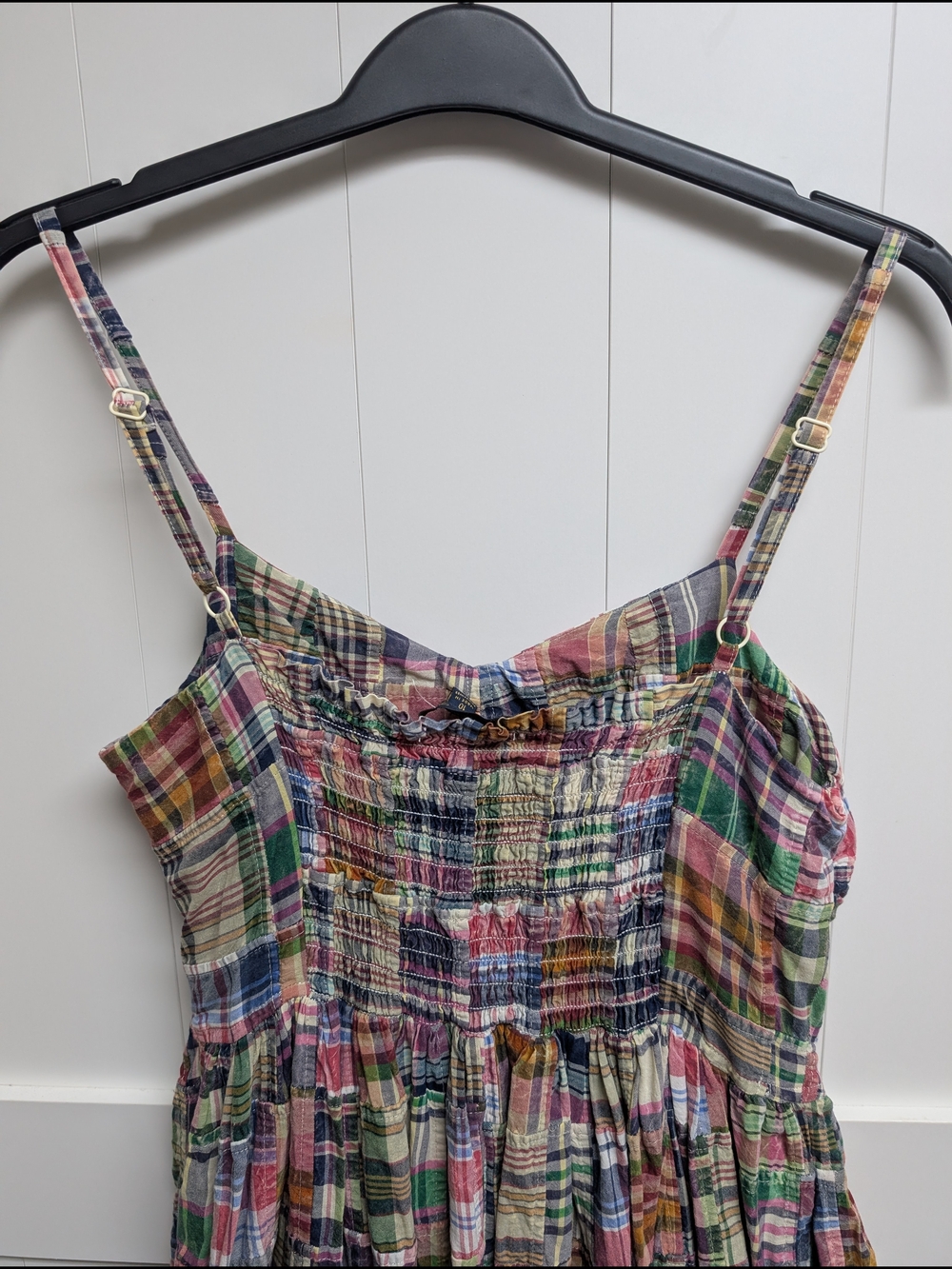 Multicolor Plaid Tiered Maxi Dress - Women's - Picture 7 of 8